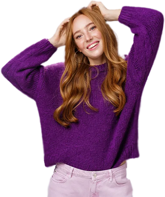 Una persona sorridente